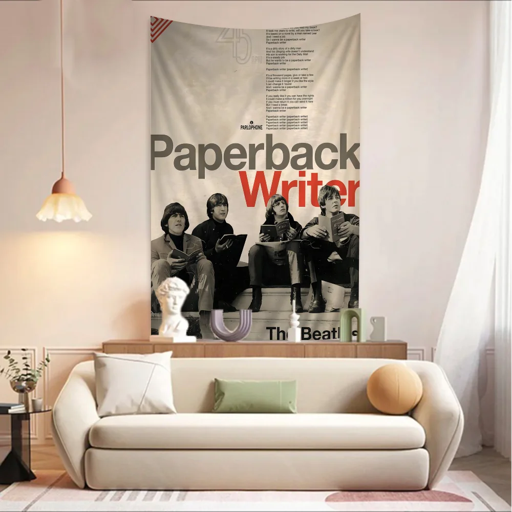 Большой настенный гобелен с принтом B-Beatless Rock Band дешевый в стиле хиппи богемный