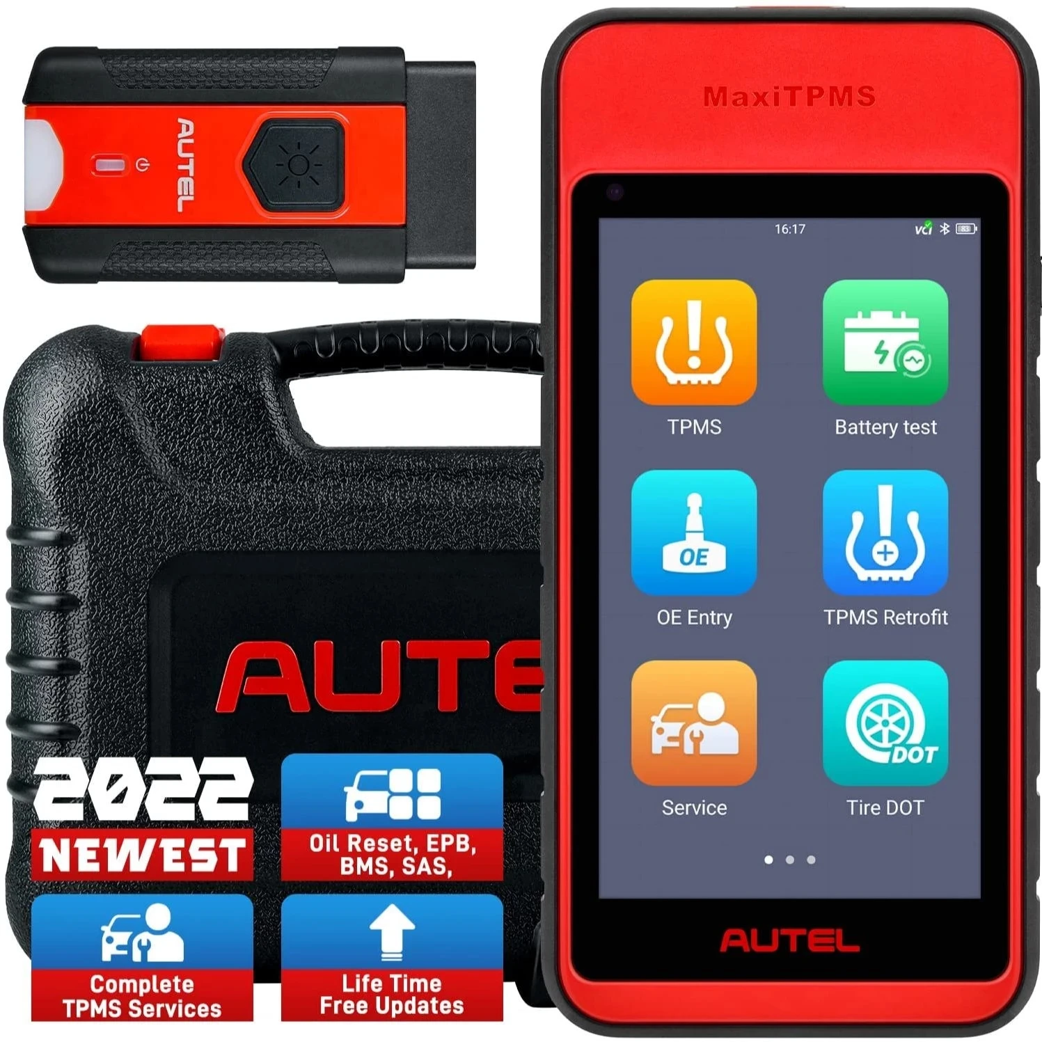 

Autel MaxiTPMS ITS600E TPMS Relearn Programming Tool, OBD2 Wireless TPMS Diagnostics Scanner Auto VIN Oil Reset, BMS, SAS, EPB