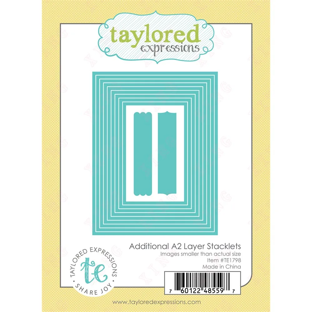 

2023 Valentine's Day Diy Scrapbook Decoration Embossing Craft Template Additional A2 Layer Stacklets Mold New Metal Cutting Dies