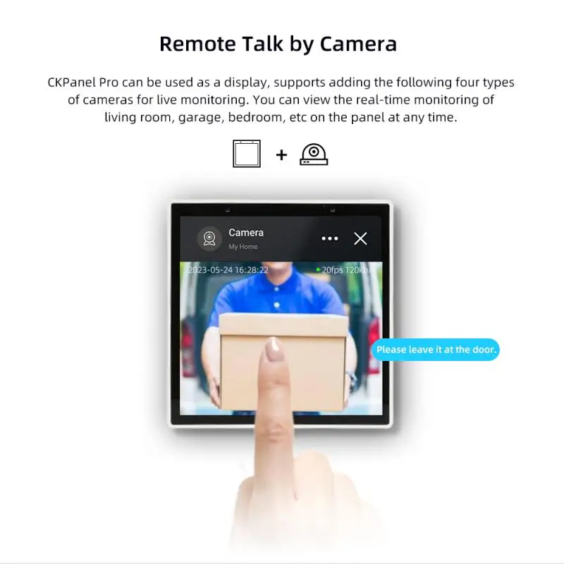 EWelink CKPanel Pro Smart Home Control Panel Scene Wall Switch Thermostat Built-In Zigbee Gateway For Alexa Google