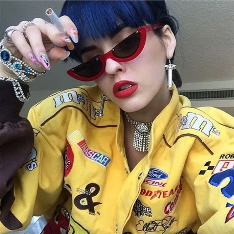 

20021 Women Sunglasses Rectangle Vintage glasses Leopard Sunglasses Brand Designer Eyeglass Female Cat Eye Sunglasses UV400