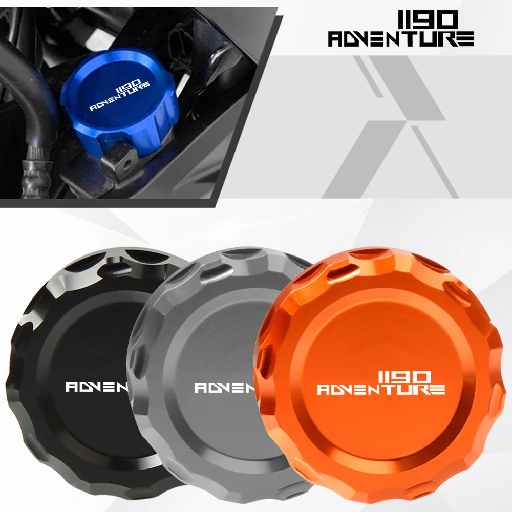 

Motorcycle Accessories Aluminum Rear Brake Fluid Reservoir Cover Cap Protector For 1190 Adventure adv 2008 2012 2011 2010 2009