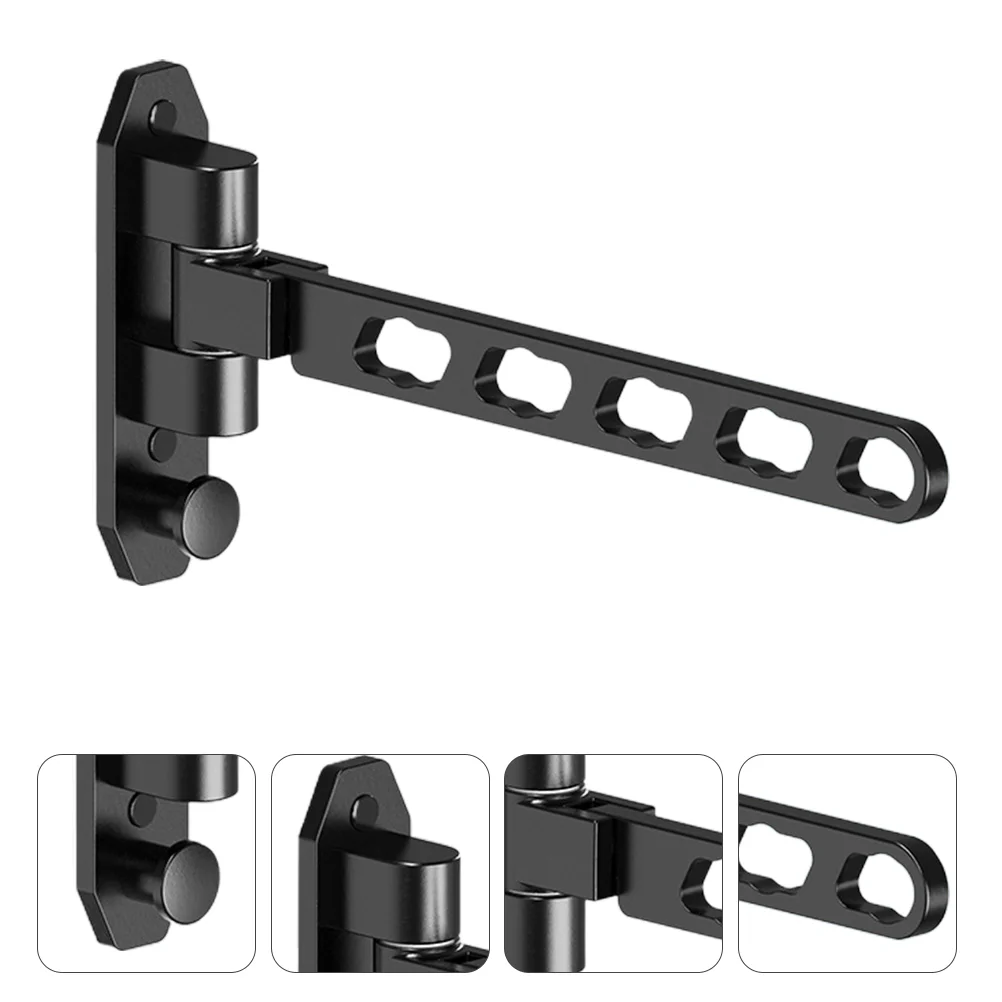 

Clothes Rack Hanger Punch Free Collapsible Folding Retractable Hook Wall Mount Closet Invisible Clothesline Travel Hanging