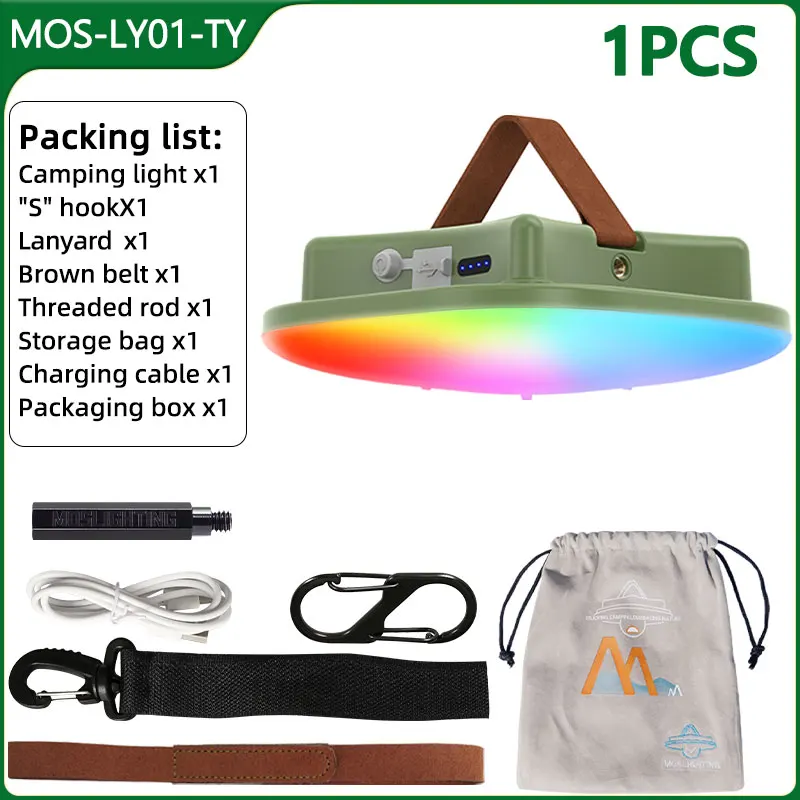 

MOSLIGHTING Портативный светодиодный фонарь 13500 мАч