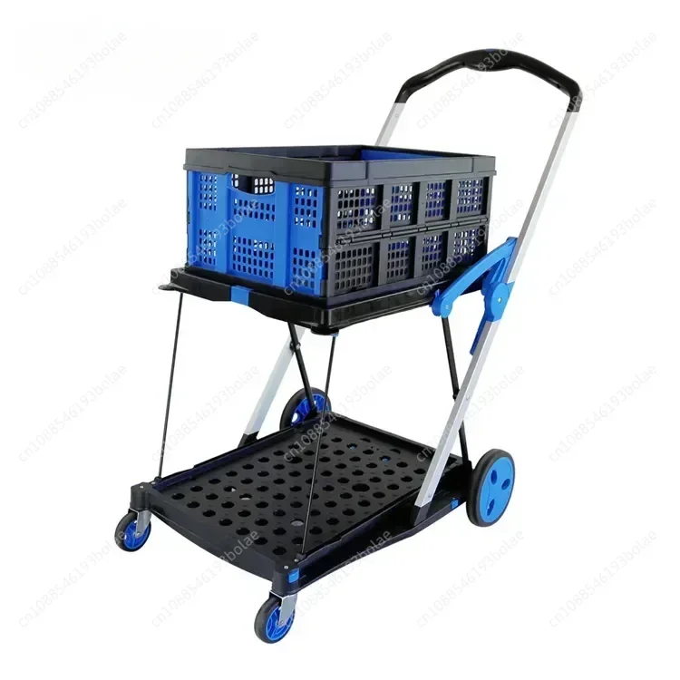 Фото Carrello della spesa in alluminio esseo con scatola portaog pequeno carrello pieghevole a DALio strato №1