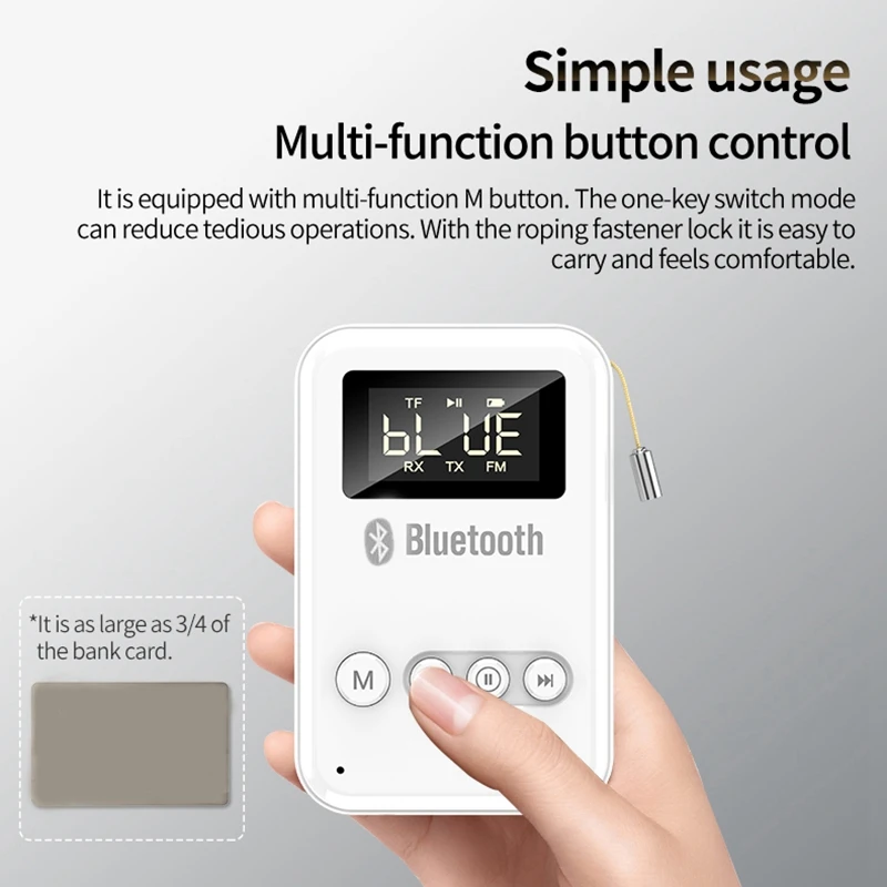 Новый 2-в-1 беспроводной AUX адаптер Поддержка TF карты Bluetooth 5 0 приемник передатчик