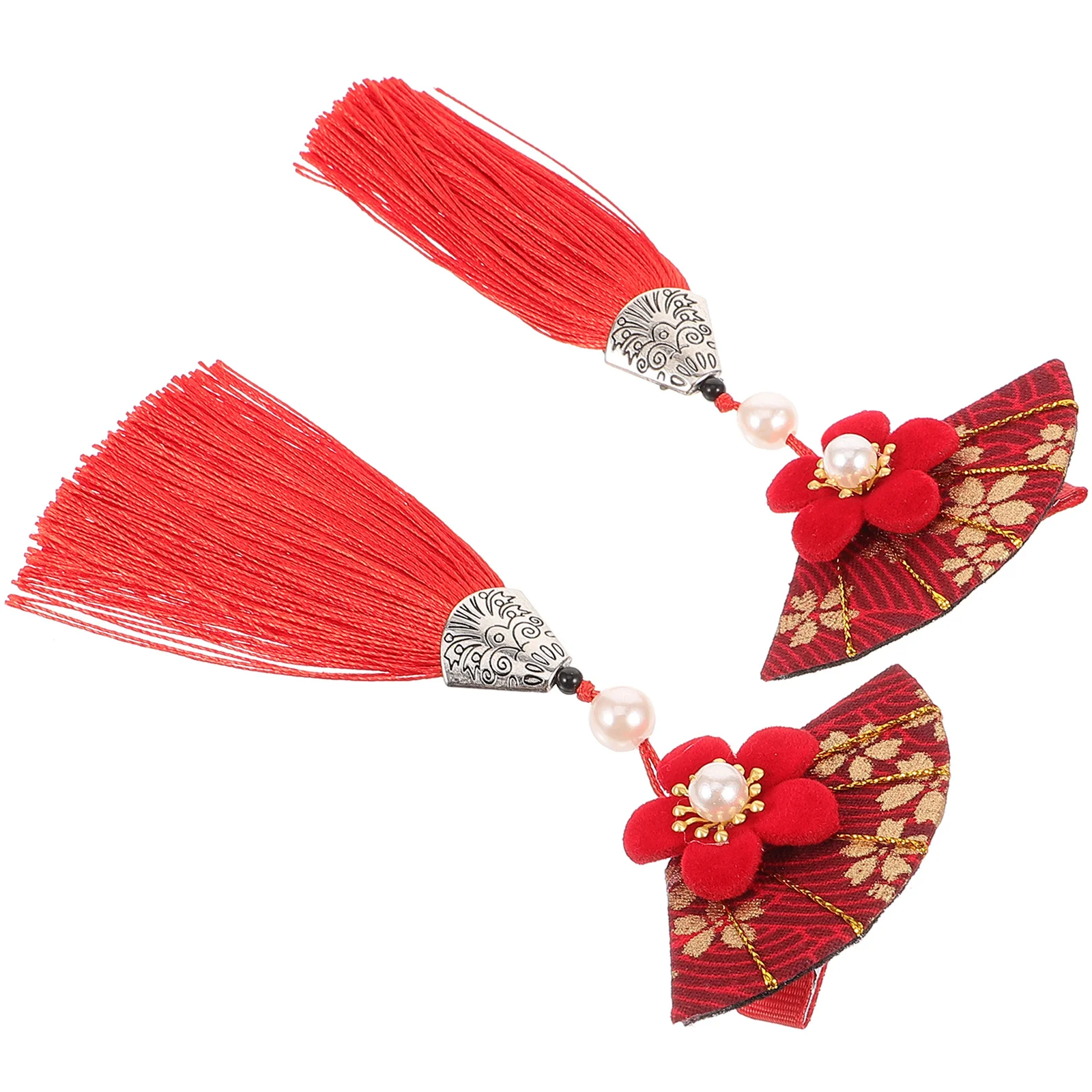 

Girls Hair Accessories Tassel Clips The Flowers Small Women Long Metal Barrettes Women's