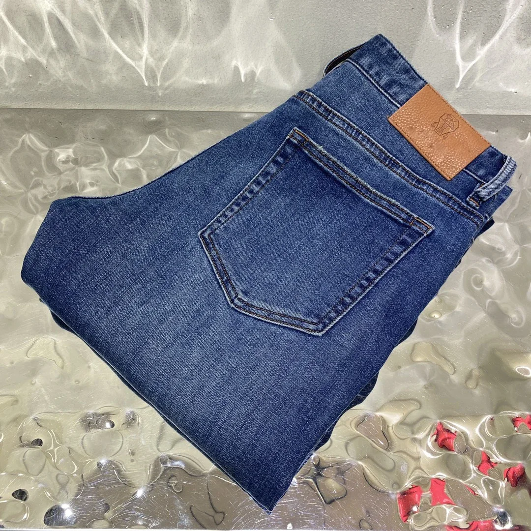 BILLIONAIRE OECHSLI Jeans Thick Cotton Men 2025 Autumn Winter new Straight Embroidery comfortable Quality size 29-42 Pants