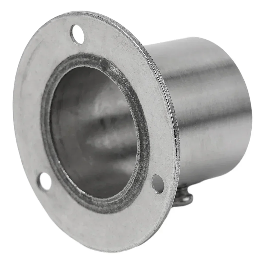 Штанга для гардероба из нержавеющей стали с трубчатой опорой торцевая подставка