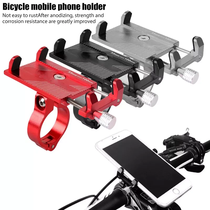 

Scooter Aluminum Alloy Mobile Phone Holder Mountain Bike Bracket Cell Phone Stand Cycling Accessories