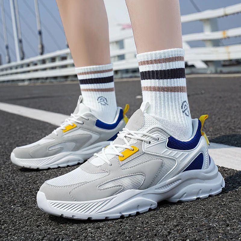 STRONGSHEN Men Sneakers Sport Shoes Outdoor Running Jogging Walking Trend Lightweight Gym Mens Shoes Plus Size Zapatillas Hombre