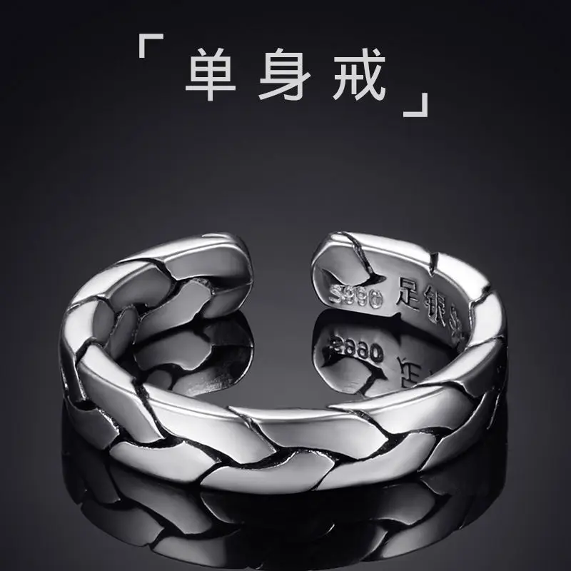 Buyee стерлингового серебра 925 пробы милое кольцо на палец элегантная вязаная форма