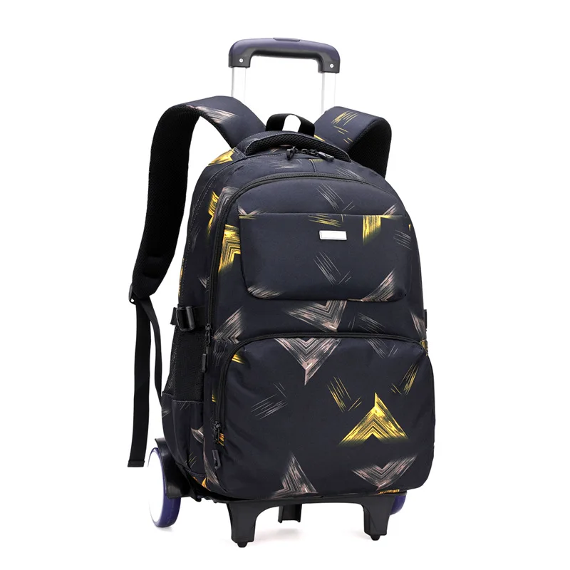 2021 kids Wheeled Backpacks Removable Children School Bags With 3 Wheels Stairs Kids boys Trolley Schoolbag Luggage Book Bags