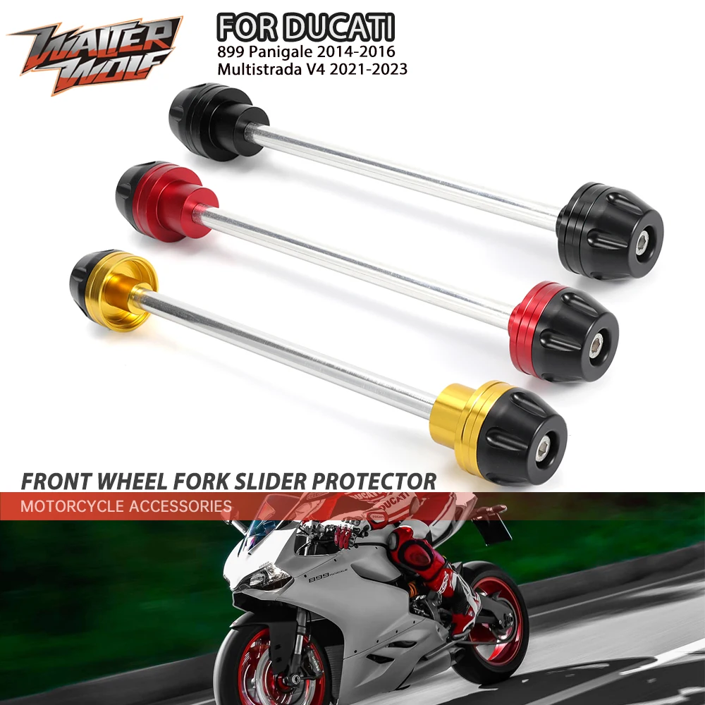 

Motorcycel Front Wheel Fork Slider Protector For DUCATI 899 959 Panigale Multistrada V2 Motorbike Accessories Falling Protection