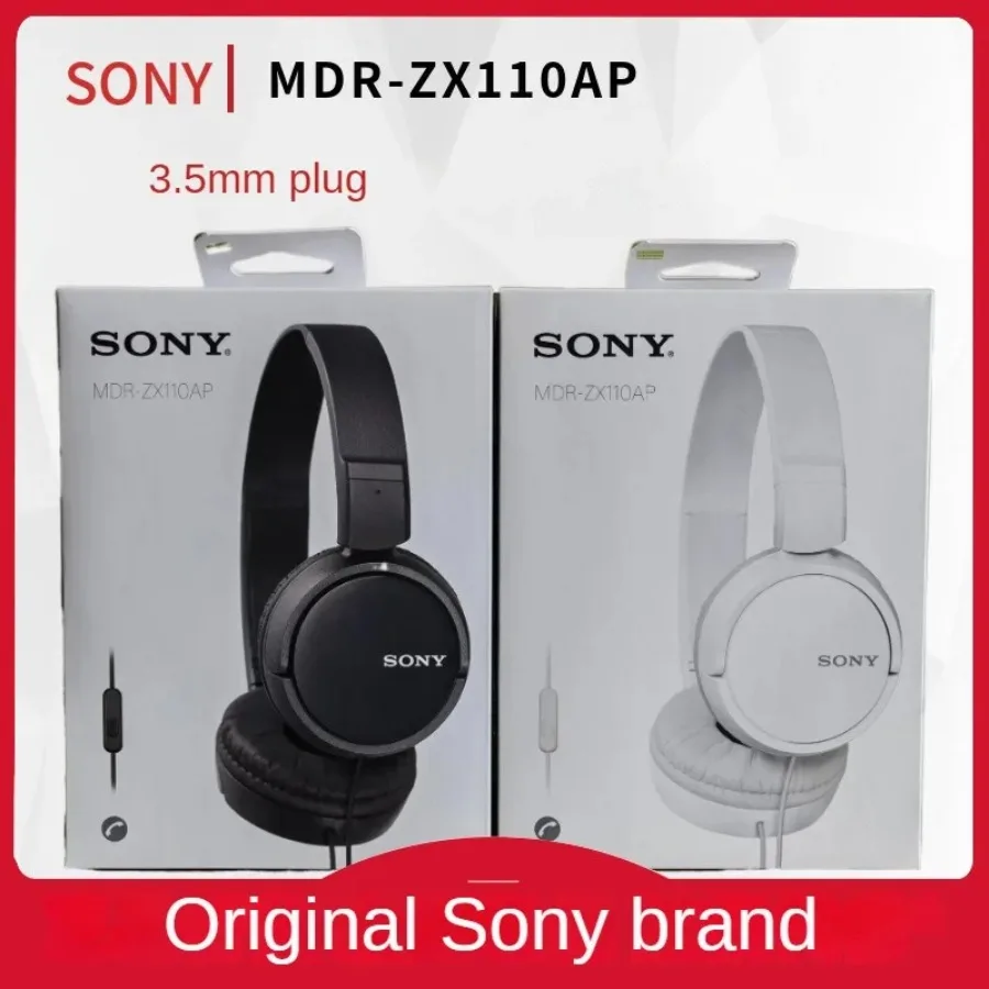 

Гарнитура Sony MDR-ZX110AP для телефонных звонков со складным монитором уровня управления наушниками с помощью провода