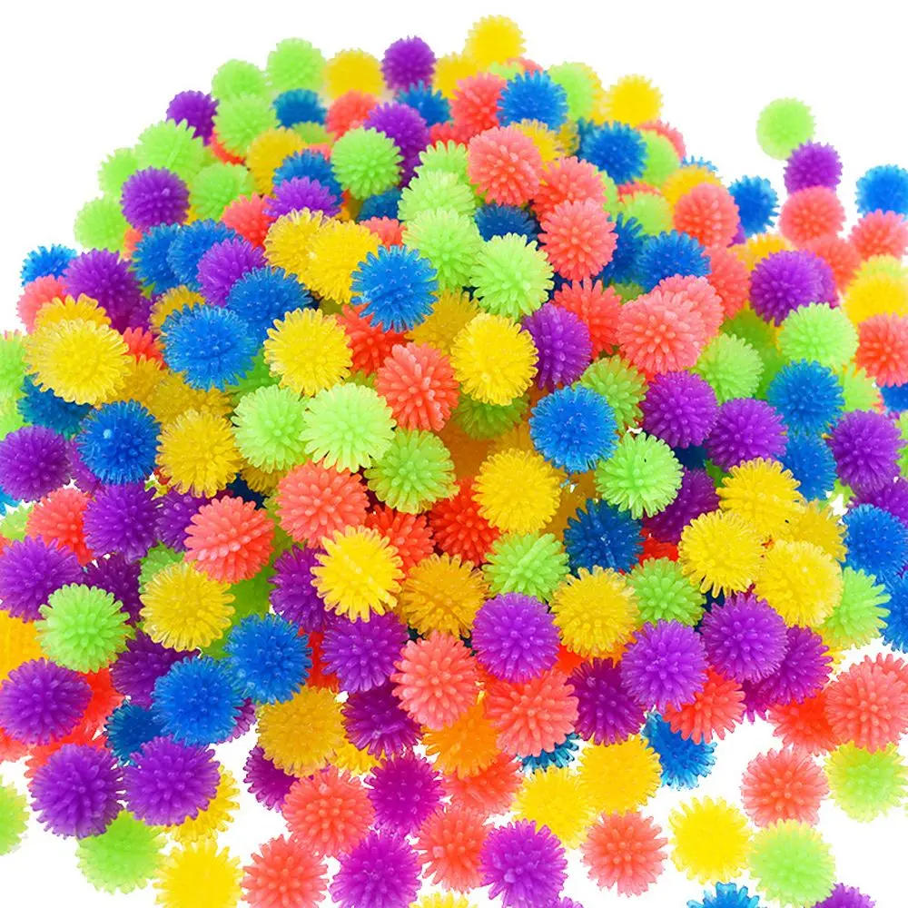 

10pcs Cute Funny Cat Toys Stretch Plush Ball Cat Toy Ball Creative Colorful Interactive Cat Soft Spiky Cat Chew Toy Dropshipping