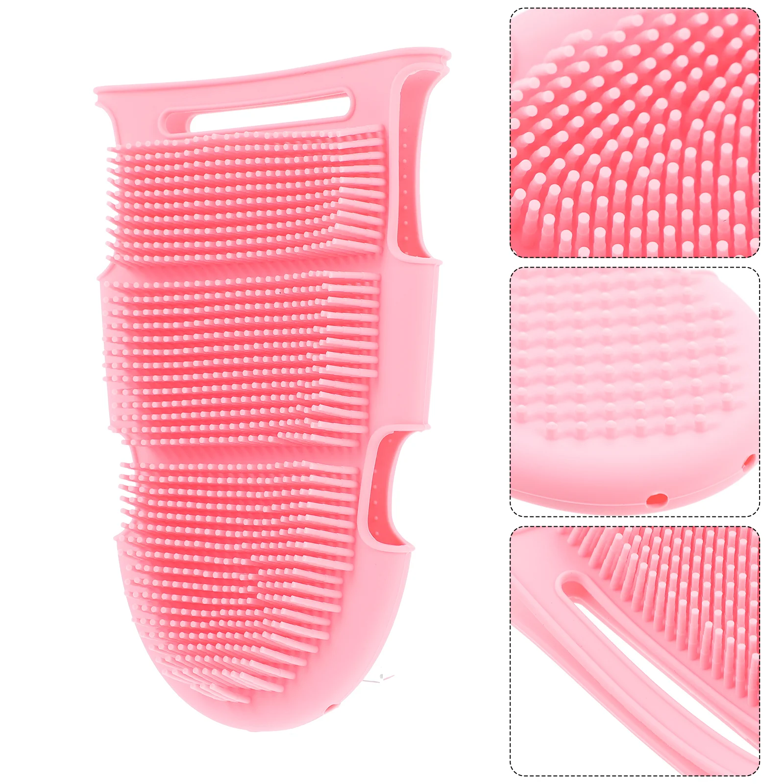 

1pc Body Silicone Shower Skin Scrubber Bathing Brush Glove Brush