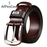 Premium Quality Stock Black Embossed Logo Casual Italian Top Cow Full Grain Genuine Leather Belts For Men