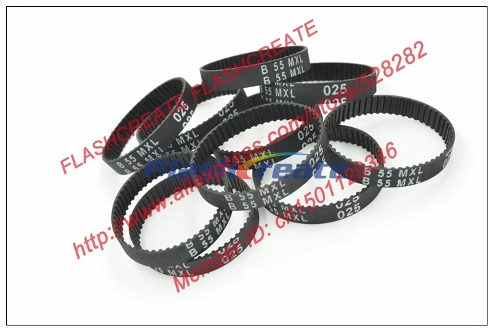 10 шт. B55 MXL Зубья ремня 55 Ширина 6 35 мм Длина 111 76 = 44 дюйма B55MXL Резиновый синхронный