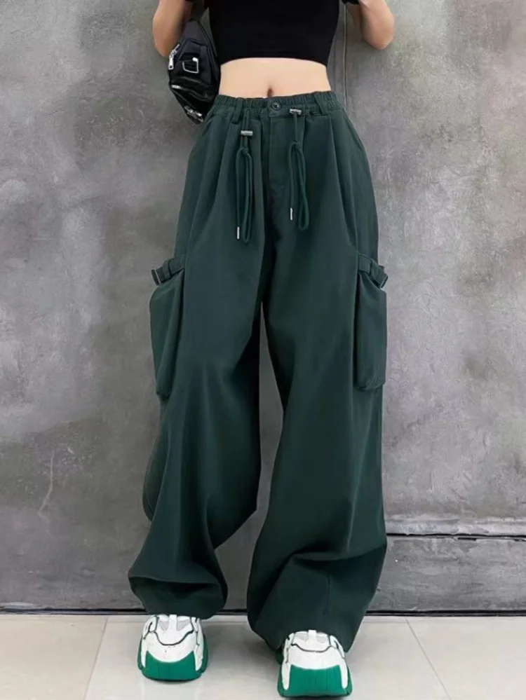 

Y2k Aesthetic Korean Trouser Harajuku Joggers Women Fashion Vintage Cargo Pant Streetwear High Waist Loose Casual Pantalon Femme