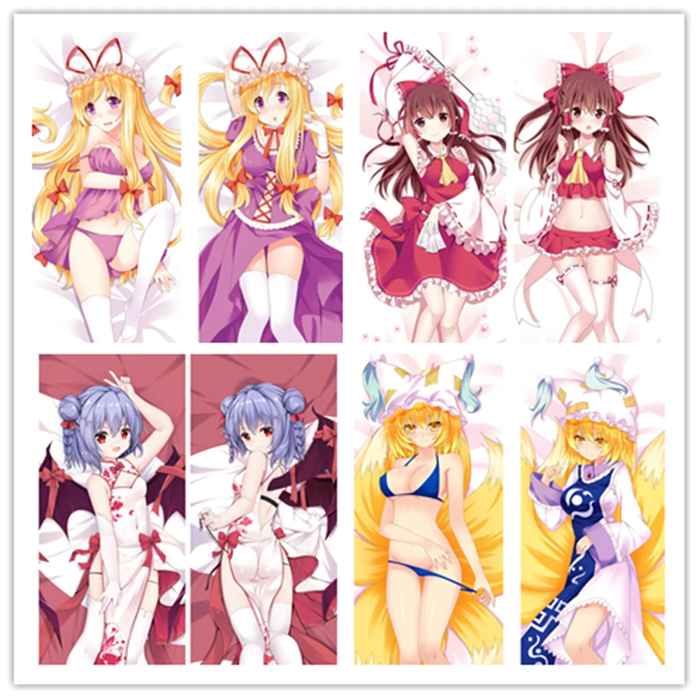 

Touhou Project Shrine Maiden Hakurei Reimu Kirisame Marisa Cirno Sakuya Remilia Dakimakura body Pillowcase Cushion Case Cover