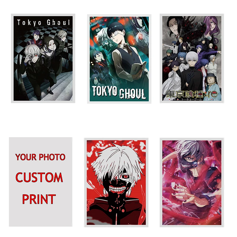 40 видов на выбор, Классический кинотеатр «Токийский Гуль», индивидуальная печать, художественный плакат на холсте для украшения гостиной, домашняя Настенная картина