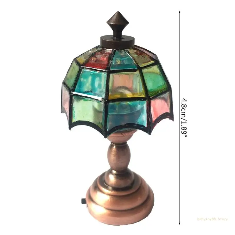 Y4UD 1 89 дюйма мини-кукольный декор лампа для девочек декоративные украшения