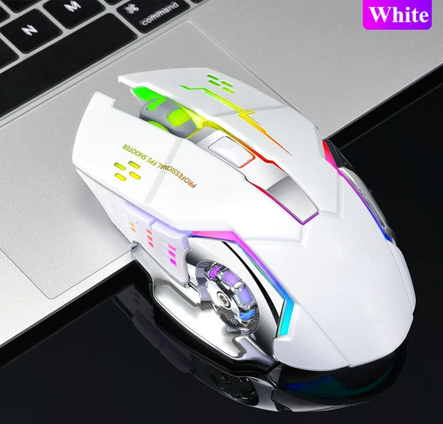 

Original Wireless 2.4G USB Optical Gaming Mouse 2400DPI Professional Gamer Mouse Backlit Rechargeable Silent Mice For PC Lapt