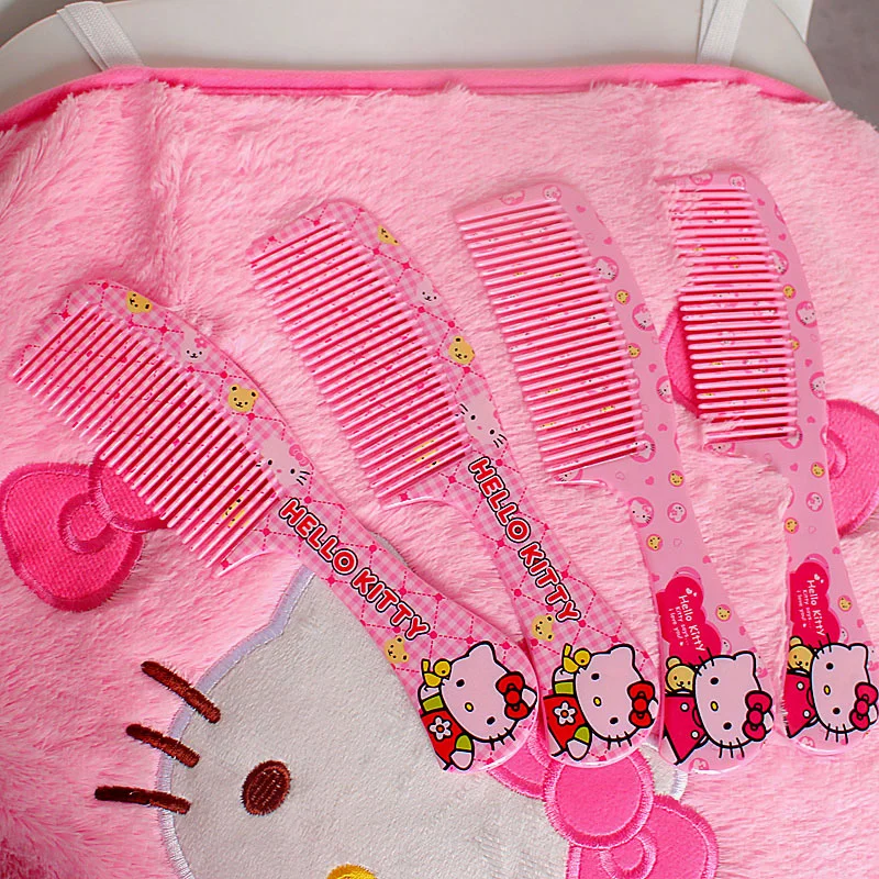 

Новинка Sanrio, милый мультяшный парикмахерский ежедневный уход, Антистатическая симпатичная портативная расческа для девочек, подарок, бесп...