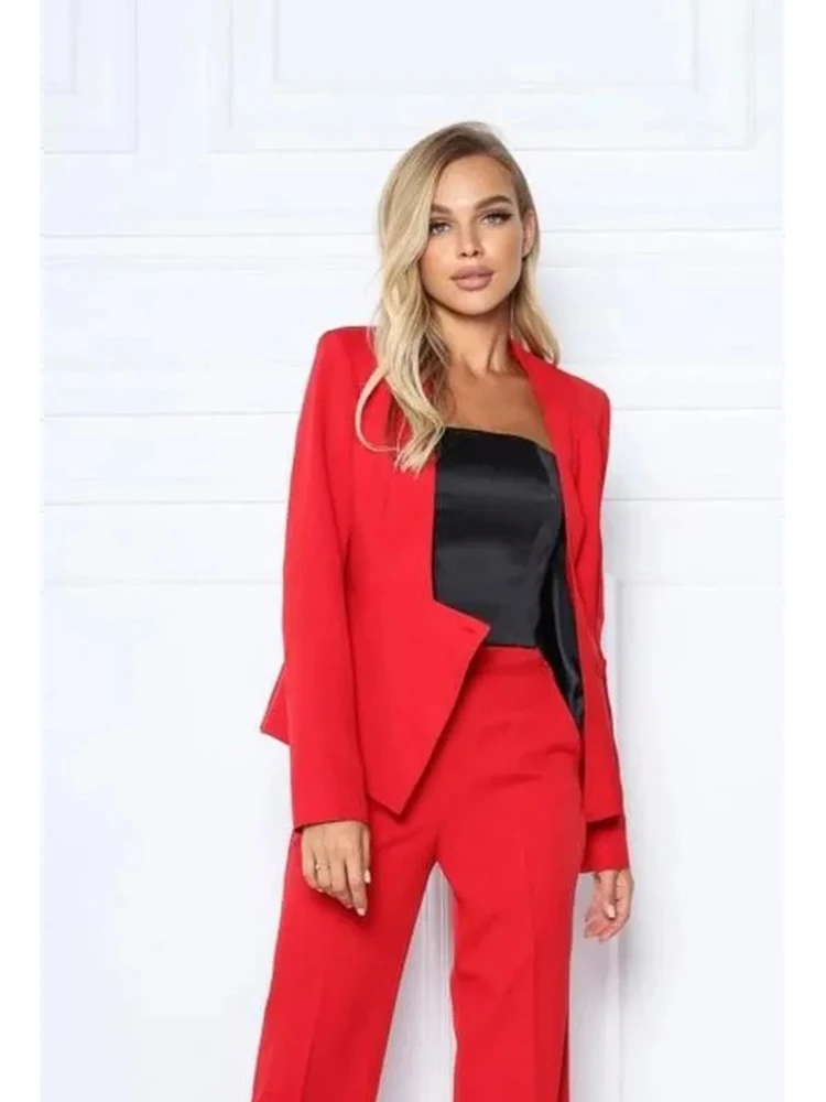 Women's Suits Temperament Professional One-button Office Clothes Elegant Commuting Two-piece Suit