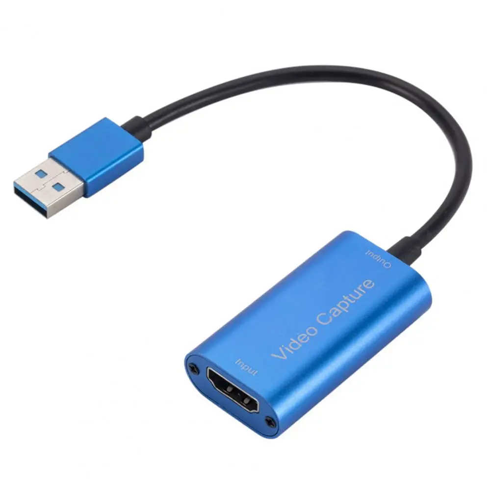 Video Capture Card Portable High Resolution Low Latency HDMI compatible to USB 3.0 Game Capture Device for Live Streaming