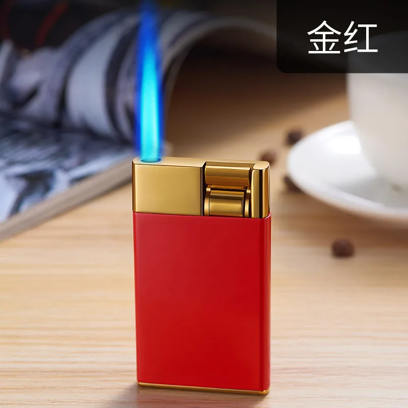 

Lever Ignition Lighter Direct Mount Metal Windproof Compact Lighter Convenient Powerful Cigarette Lighter Butane Gas