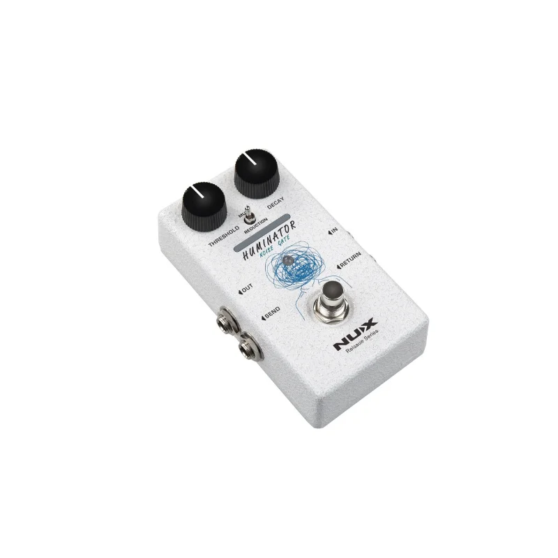 Фото Педаль NUX HUMINATOR 18V Analog Noise Gate - профессиональный шумоподавитель для гитары/баса с LED-контролем порога и разглошиения №2
