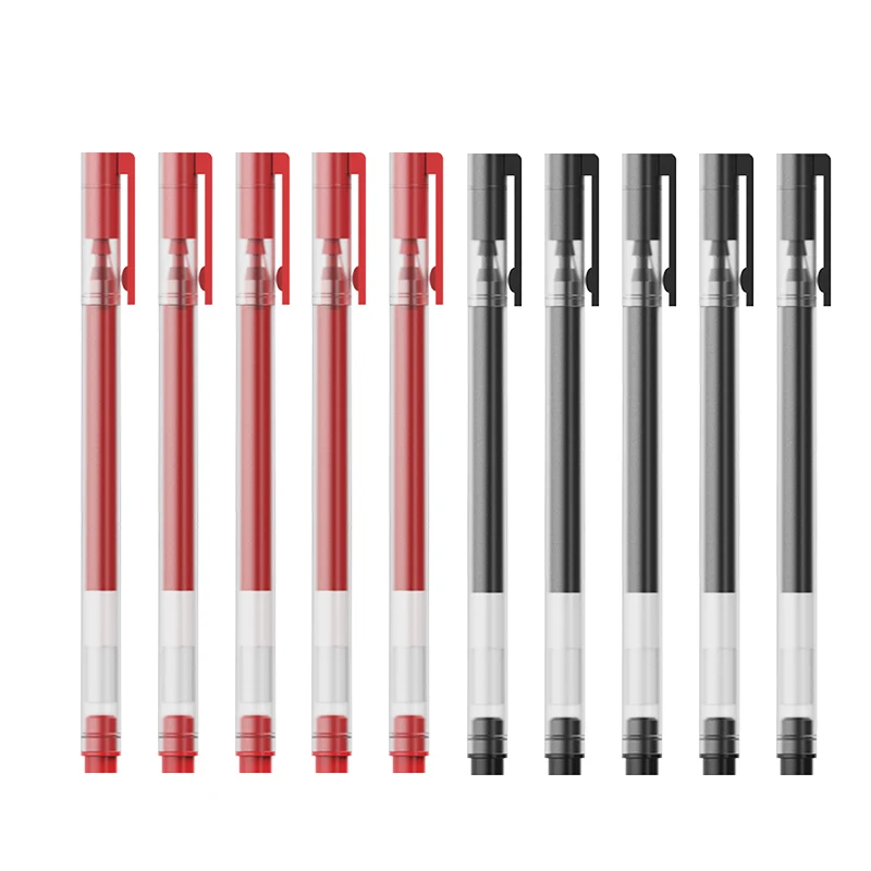 

Xiaomi сверхпрочная ручка для письма 0,5 мм гелевая ручка ручки для подписей гладкие швейцарские стержни красные черные чернила Шариковая ручк...