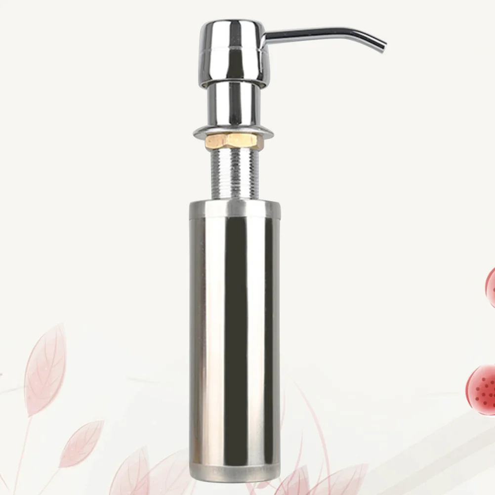 

Sink Dispenser- Stainless Steel Built in Countertop Dispenser Hand Lotion Dispenser Pump Bottle Dispenser, 250ml Bottle