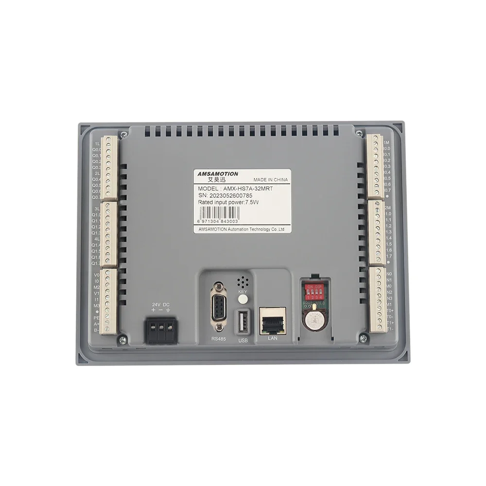 НОВЫЙ 7-дюймовый HMI PLC AMSAMOTION все в одном AMX-S7-200 MR0701NE Ethernet-монитор 16DI 16DO 4AI 2AO с
