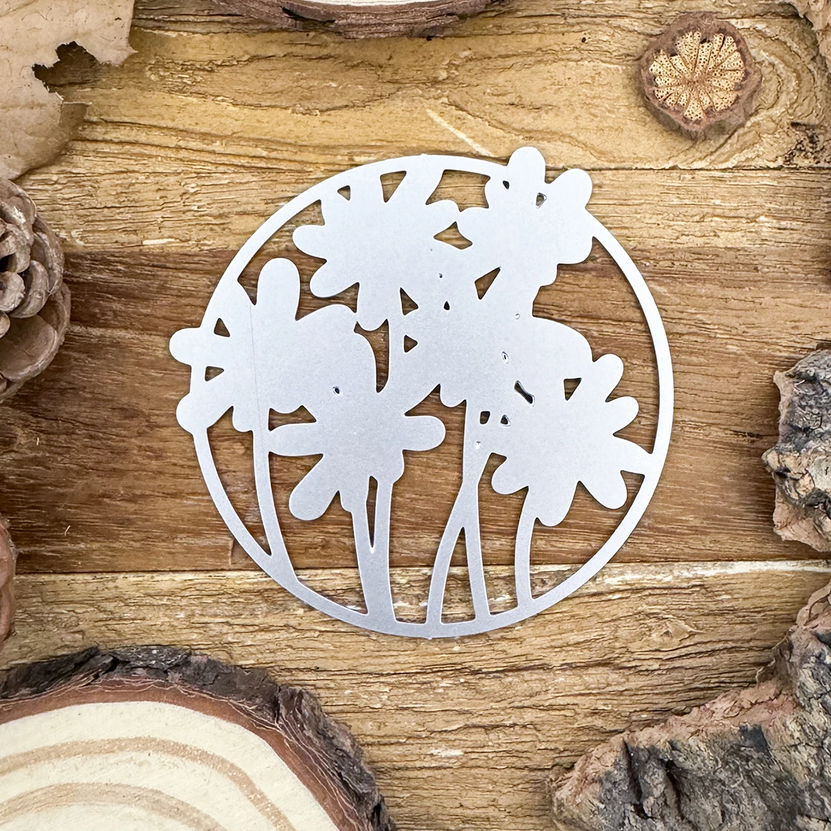 Оригинальные Милые ромашки цветы круглая рамка металлические штампы трафареты