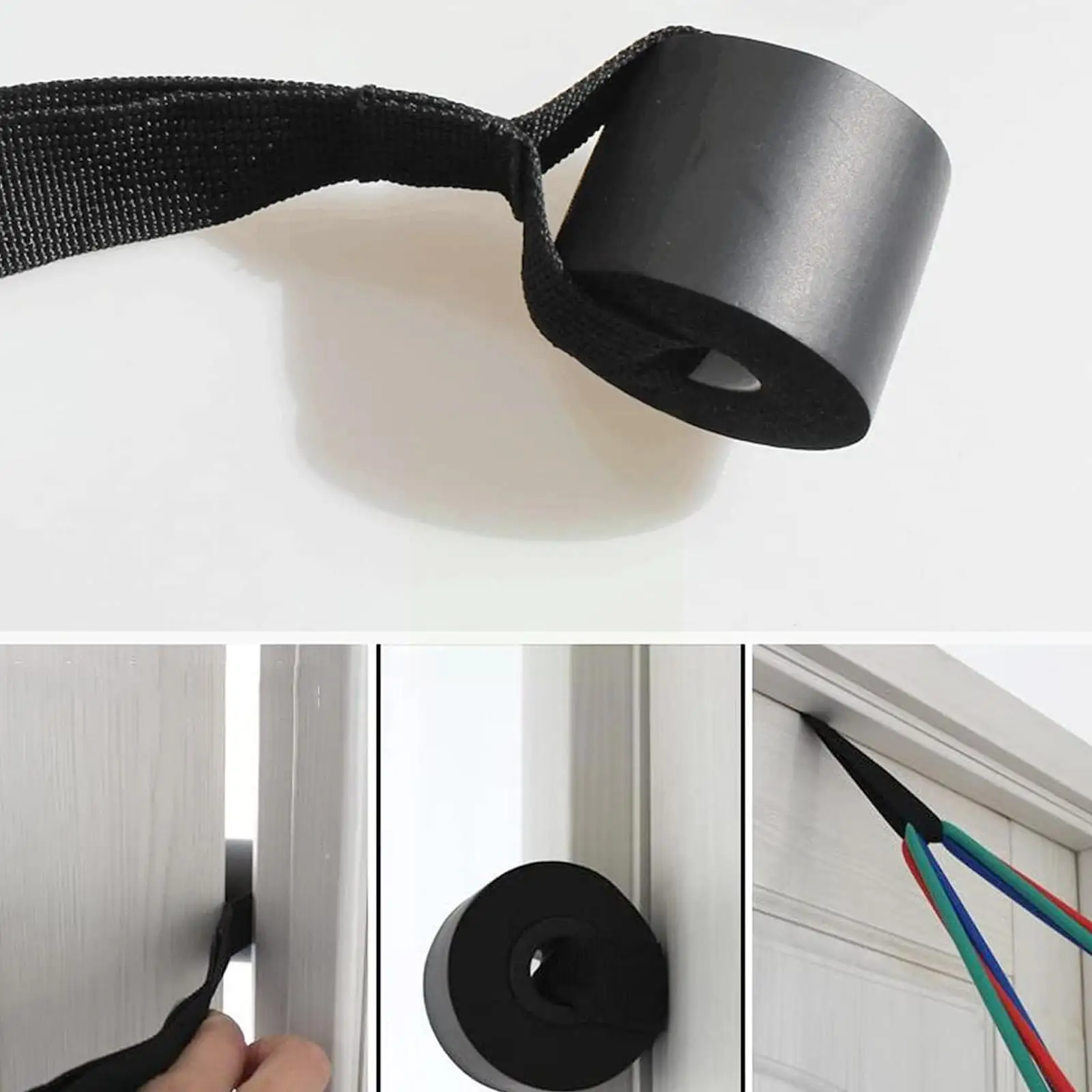 

Домашние Эспандеры, дверные эластичные тренировочные тренажеры для фитнеса, тянущаяся веревка, сменные пряжки, аксессуары для йоги T1E9