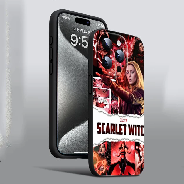 A50 Marvel Scarlet Witch Soft Silicone Case for Samsung Galaxy A5 2017 A6 A7 A8 PLUS 2018 A9 M20 M30 M30S M31 M51 Caver