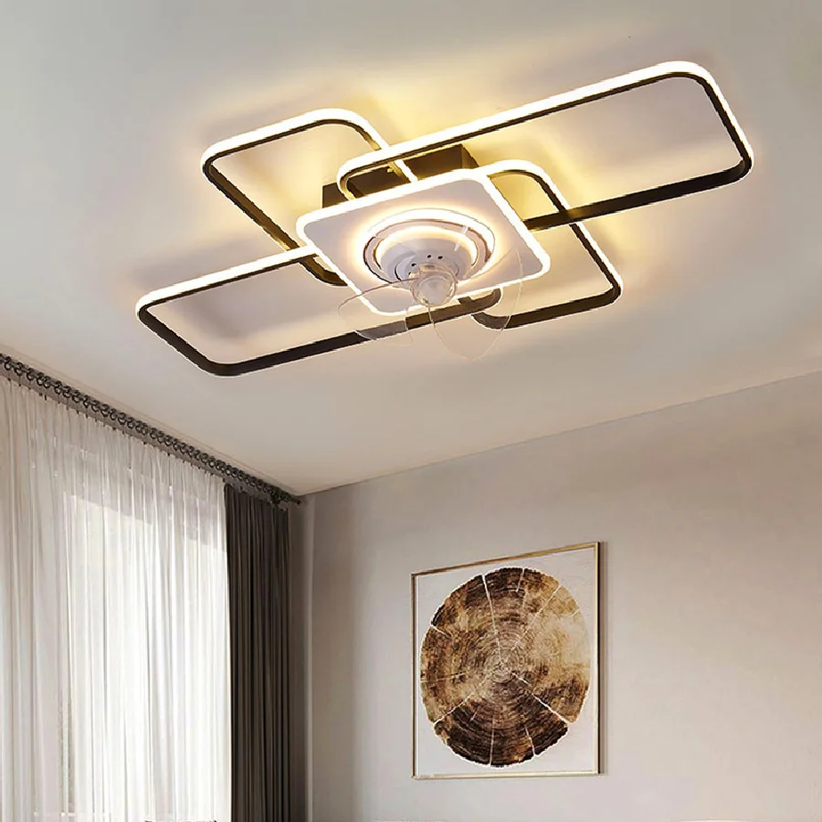 

Декор для гостиной, спальни, светодиодные потолочные вентиляторы светильник дистанционным управлением