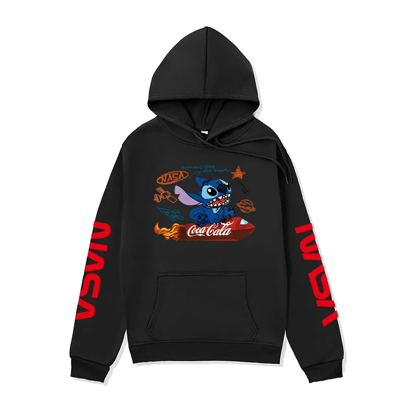 

Disney Hoodie Cartoon Interstellar Baby Stitch Joint Sweater Kawaii Hoodie Graphic Hoodies Womens Winter Tops Couple Clothes