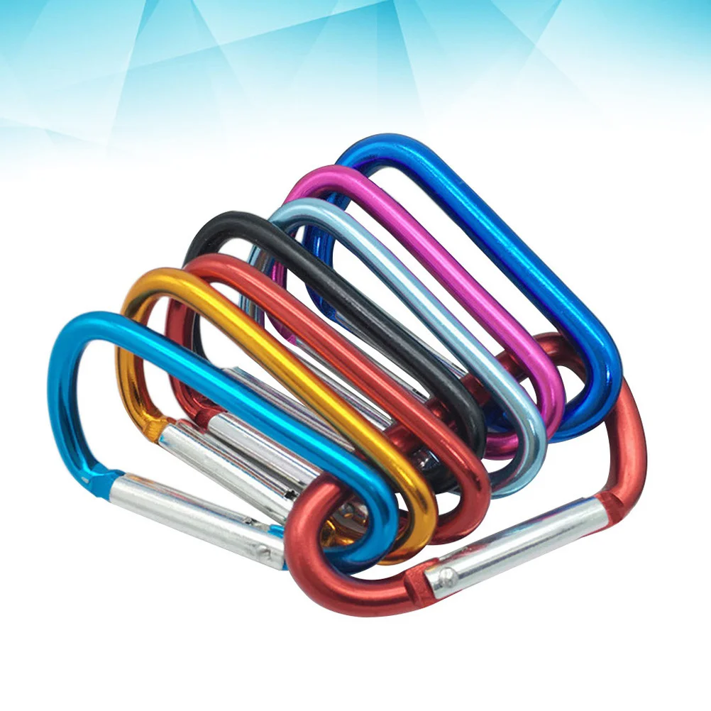 10 шт. D-образный карабин из алюминиевого сплава сверхмощный легкий