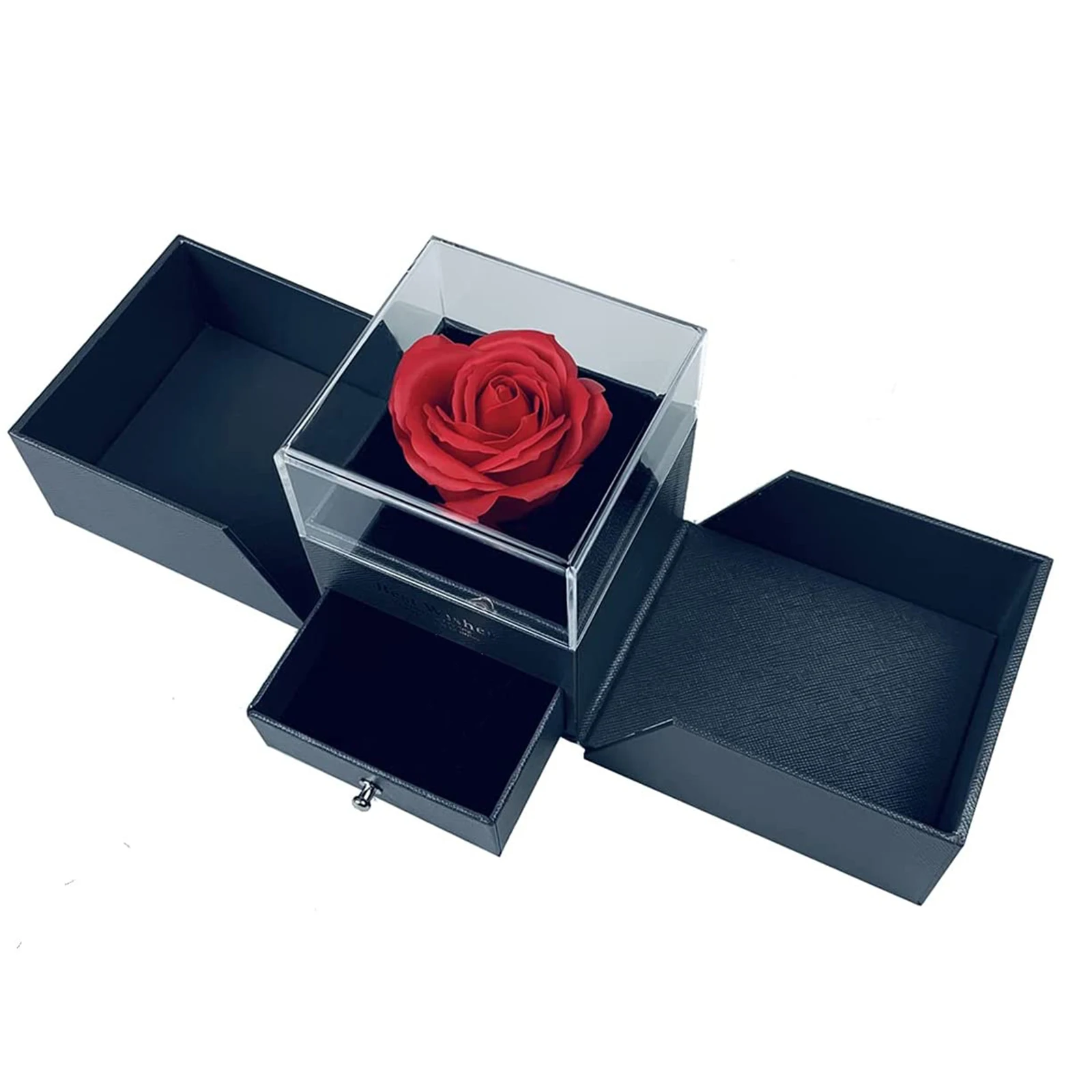 

Консервированные розы, Подарочная коробка, зачарованная Роза, Подарочная коробка для ювелирных изделий для жены на День святого Валентина, ...