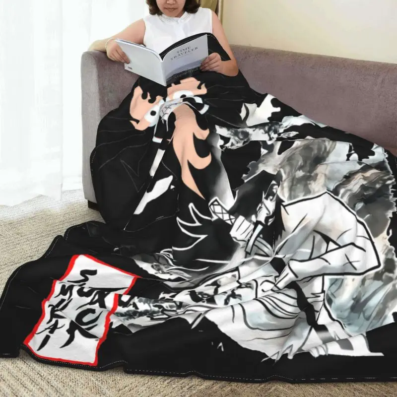 Бархатное покрывало Samurai Jack Aku удобное для дивана можно стирать в стиральной