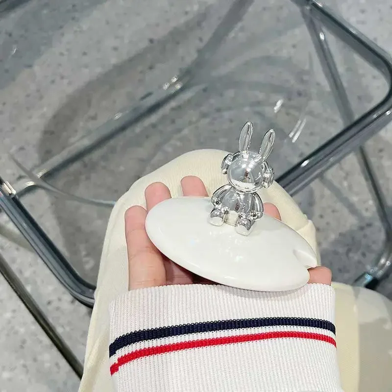 Стеклянная кружка с милым медведем крышкой и ложкой термостойкая стеклянная