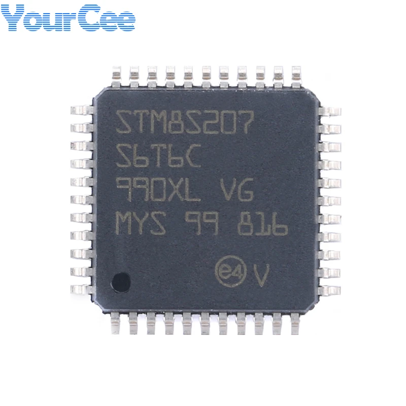 

STM8S207S6T6C LQFP-44 24MHz 32KB Flash Memory 8-bit Microcontroller MCU 8S207S6T6C Micro Controller RAM 6KB IC