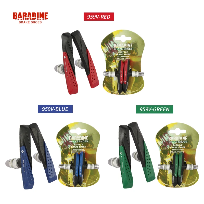 1 пара велосипедных тормозных колодок, тормозные колодки, бесшумные резиновые Тормозные колодки для горных велосипедов