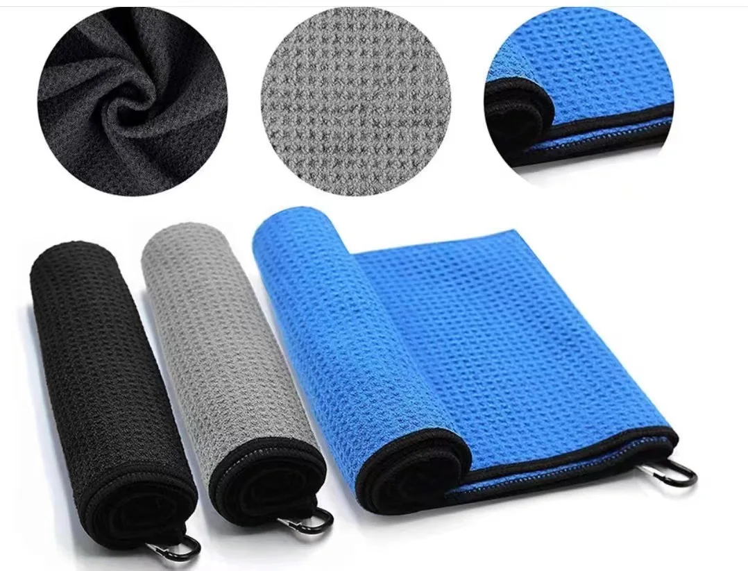 

Golf Towel Microfiber Waffle Towel Multi-Color Optional Golf Accessories