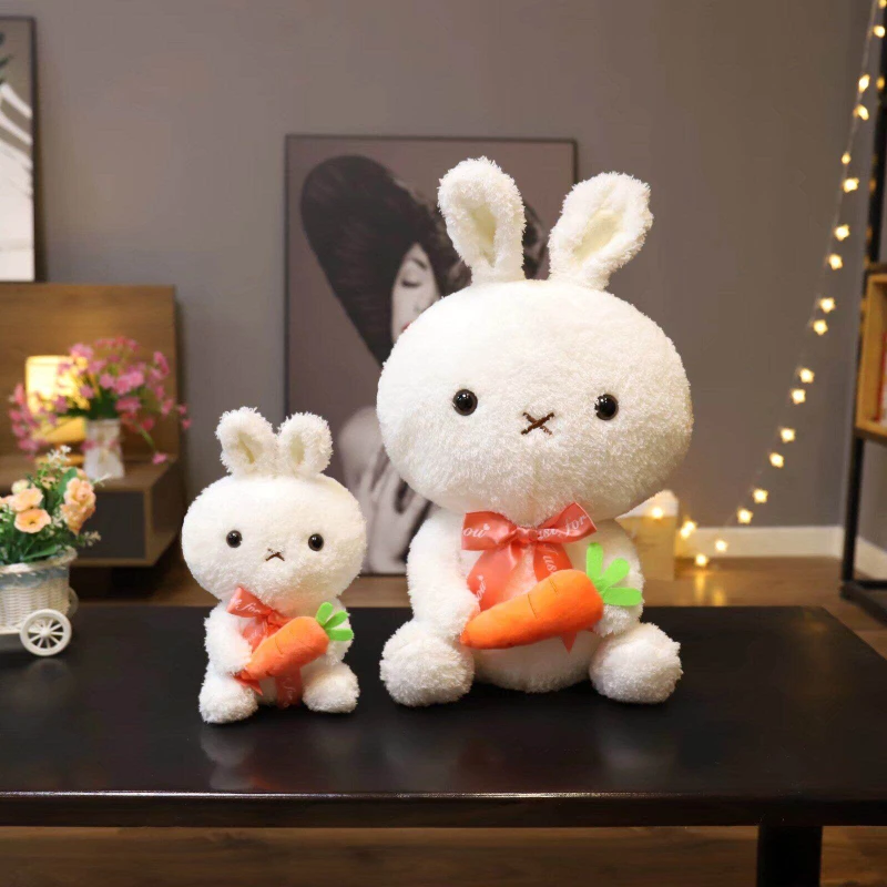 Милая Кукла Кролик морковка плюшевая игрушка маленький белый кролик кукла