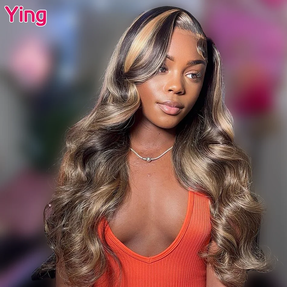 

Ying Body Wave 5x5 Highlight Honey Blonde Lace Wig 13x6 Lace Wig 13x4 Transparent Lace Frontal Wig PrePlucked With Baby Hair